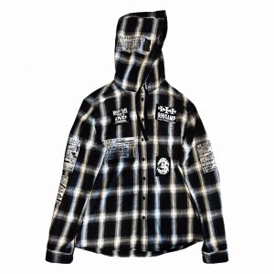 GREY HOOD FLANNEL